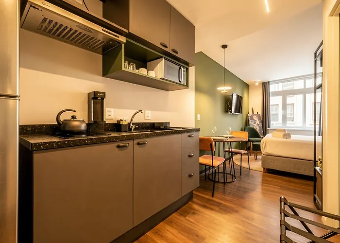 Xtay Cais Rooftop -estúdios Com Cozinha Próximo Ao Cais Embarcadero Apartamento *