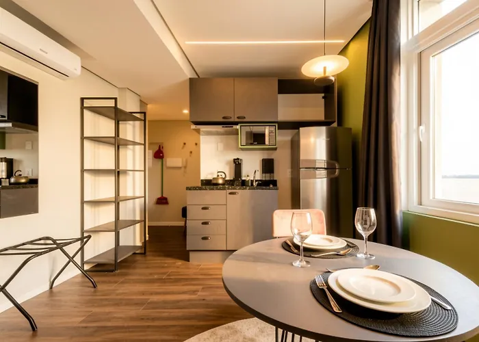 Xtay Cais Rooftop -estúdios Com Cozinha Próximo Ao Cais Embarcadero Apartamento